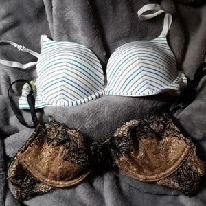 36A bra bundle. Underwire padded